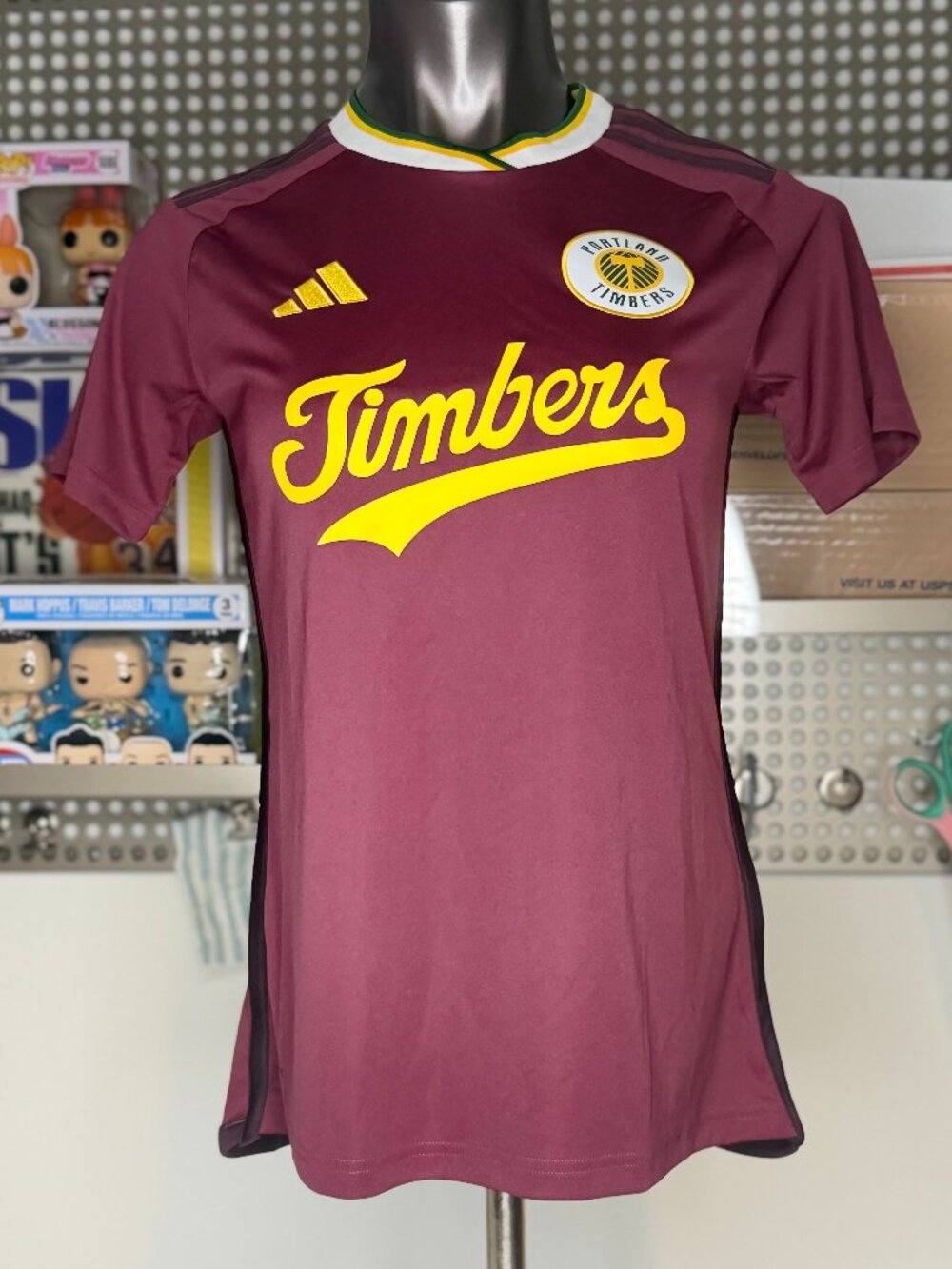 New Adidas MLS Portland Timbers 3rd Jersey Soccer Crimson IM5463 Women’s Small